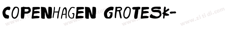 Copenhagen Grotesk字体转换